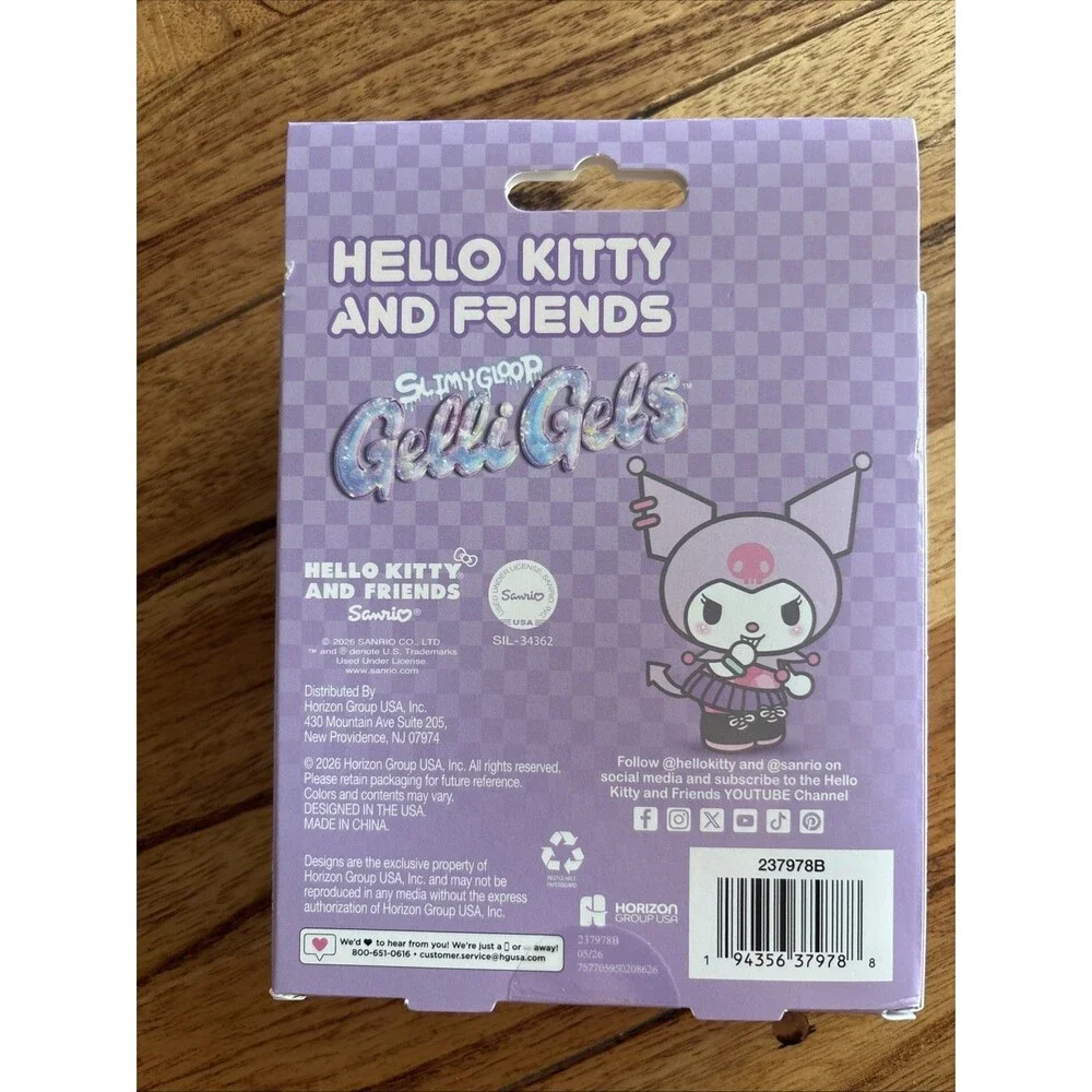 Hello Kitty & Friends: SLIMYGLOOP Gelli Gels Kuromi | Purple Sanrio